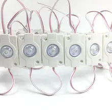 100 шт./лот 1,5 w DC12V светодиодный модуль 3030 SMD с выпуклая линза водонепроницаемый blacklight Супер яркий рекламный освещения