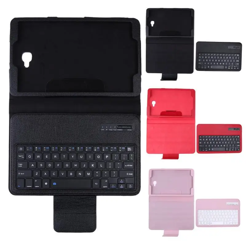 

Tablet PC Wireless Bluetooth Keyboard Klavye Stand Folding Leather Protective Case Cover for Samsung Galaxy Tab A 10.1 T580 T581