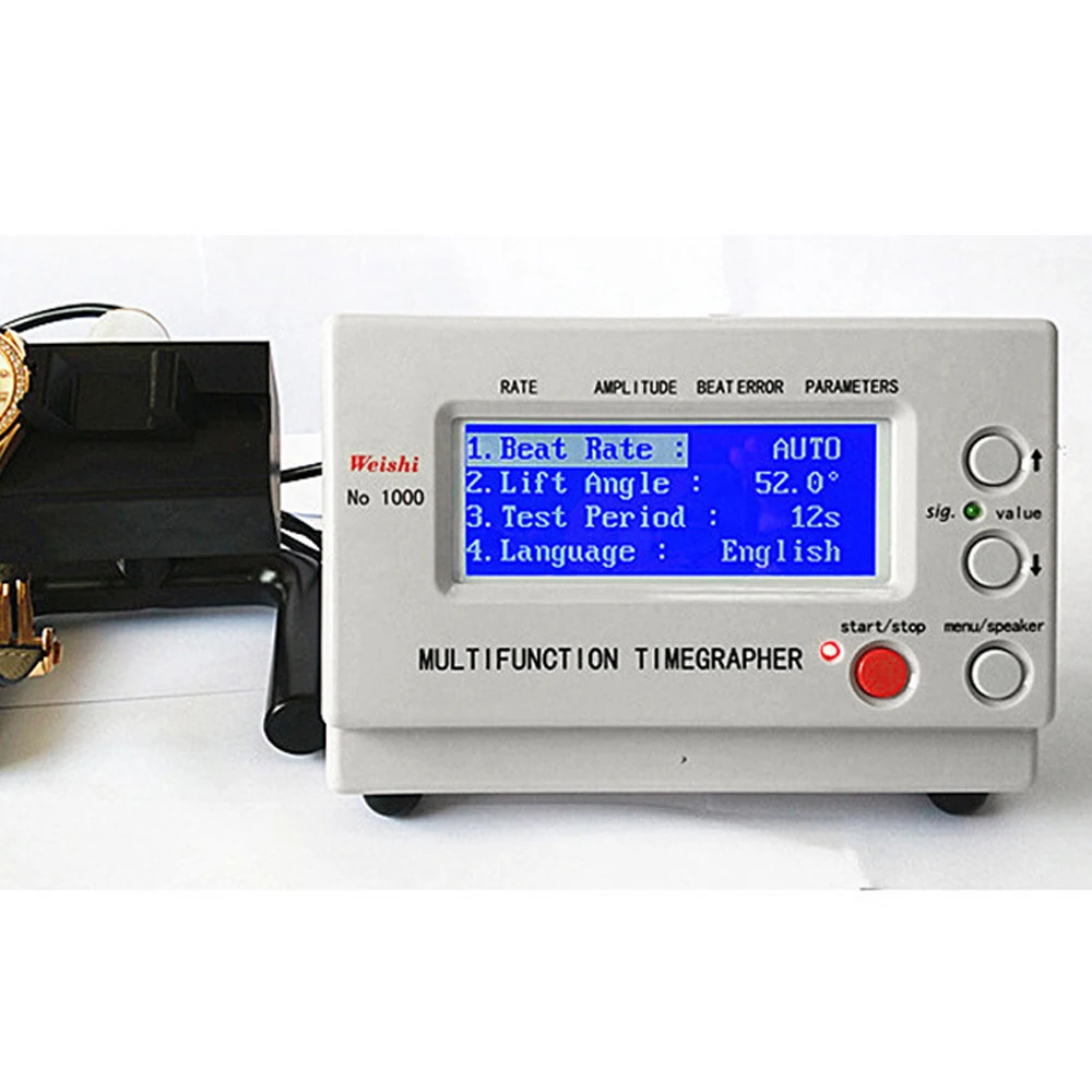 

WeiShi No.1000 Multifunctional Professional Timing Timegrapher Mechanical Watch Tester for Repairers and Hobbyists Watch Tools
