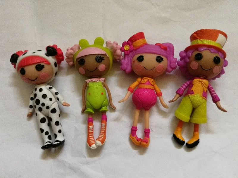 

4Pcs/Lot Lalaloopsy Dolls Mini Dolls For Girl Playhouse Each Unique Action Figure Toy Doll Ornaments S592