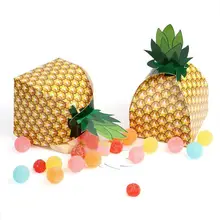 24 шт. коробочки для сувениров ананаса 3D большие подарочные коробки ананаса Гавайский тропический Luau барбекю летние пляжные бассейн фрукты вечерние украшения
