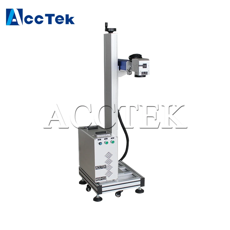 Цзинань AccTek CCD камера волоконная лазерная маркировочная машина с сенсорной