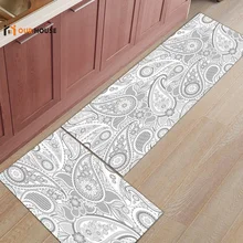 Ourhouse/серые этнические Пейсли с узором, коврики для входной двери, аксессуары для ванной комнаты, набор грязи, Траппер, обувь