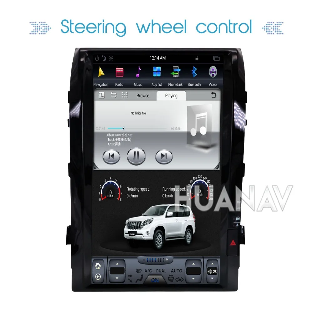 Excellent Android Tesla style 16" GPS Navigation Car DVD player for TOYOTA LAND CRUISER LC200 2008-2015 Head Unit multimedia screen radio 2