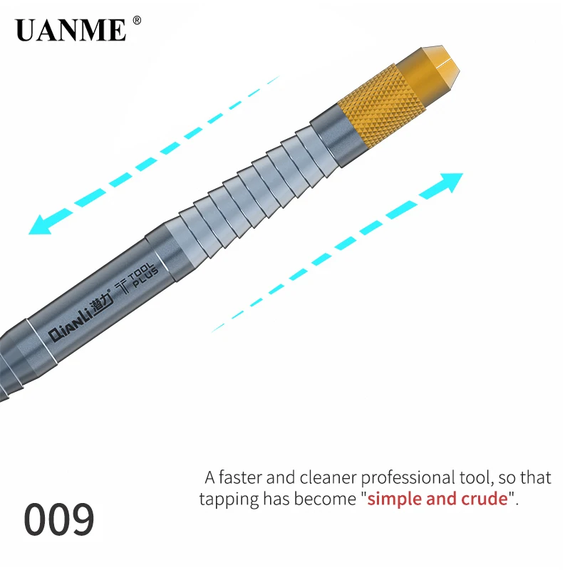UANME 12pcs IC Chip Repair Thin Blade CPU Remover + 1 Metal Handle For iPhone Processors Flash Logic Board Repair Tool (13 IN 1)