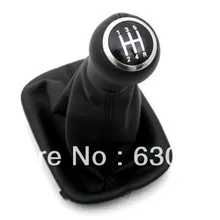 Шестерни рукоятка рычага переключения передач и Черные сапоги(5 скоростей) для Audi A6 C5