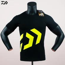 DAIWA Летние виды спорта на открытом воздухе одежда футболка рыболовная одежда мужская с коротким рукавом быстросохнущая дышащая рубашка плюс размер Tshirt футболка