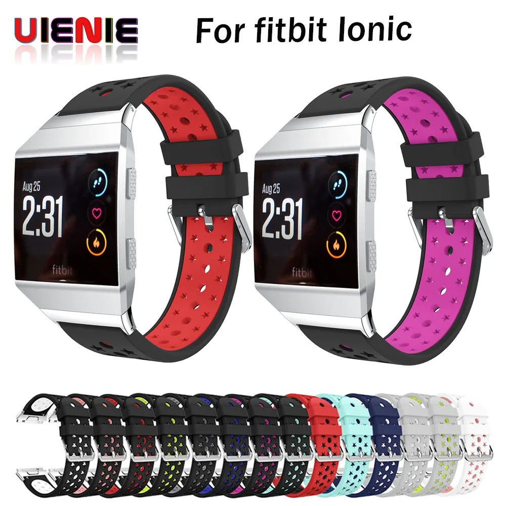 

2017 Hot Watch Strap High Quality Watchbands Lightweight Ventilate Silicone Perforated Accessory Sport Bands for Fitbit Ionic