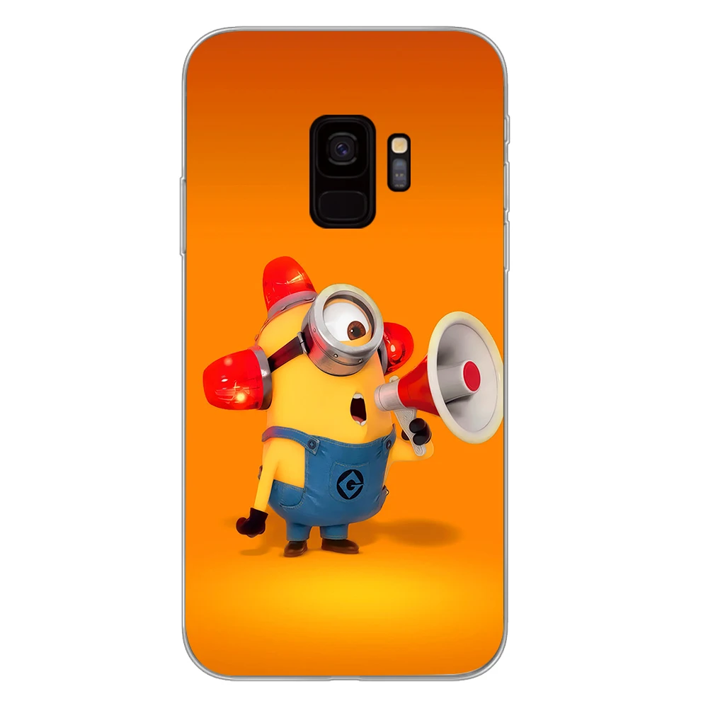 Cute Minions cartoon Phone Case for Samsung Galaxy S10 S10E S8 Plus S6 S7 Edge S9 S10e Plus Cover - Цвет: 5