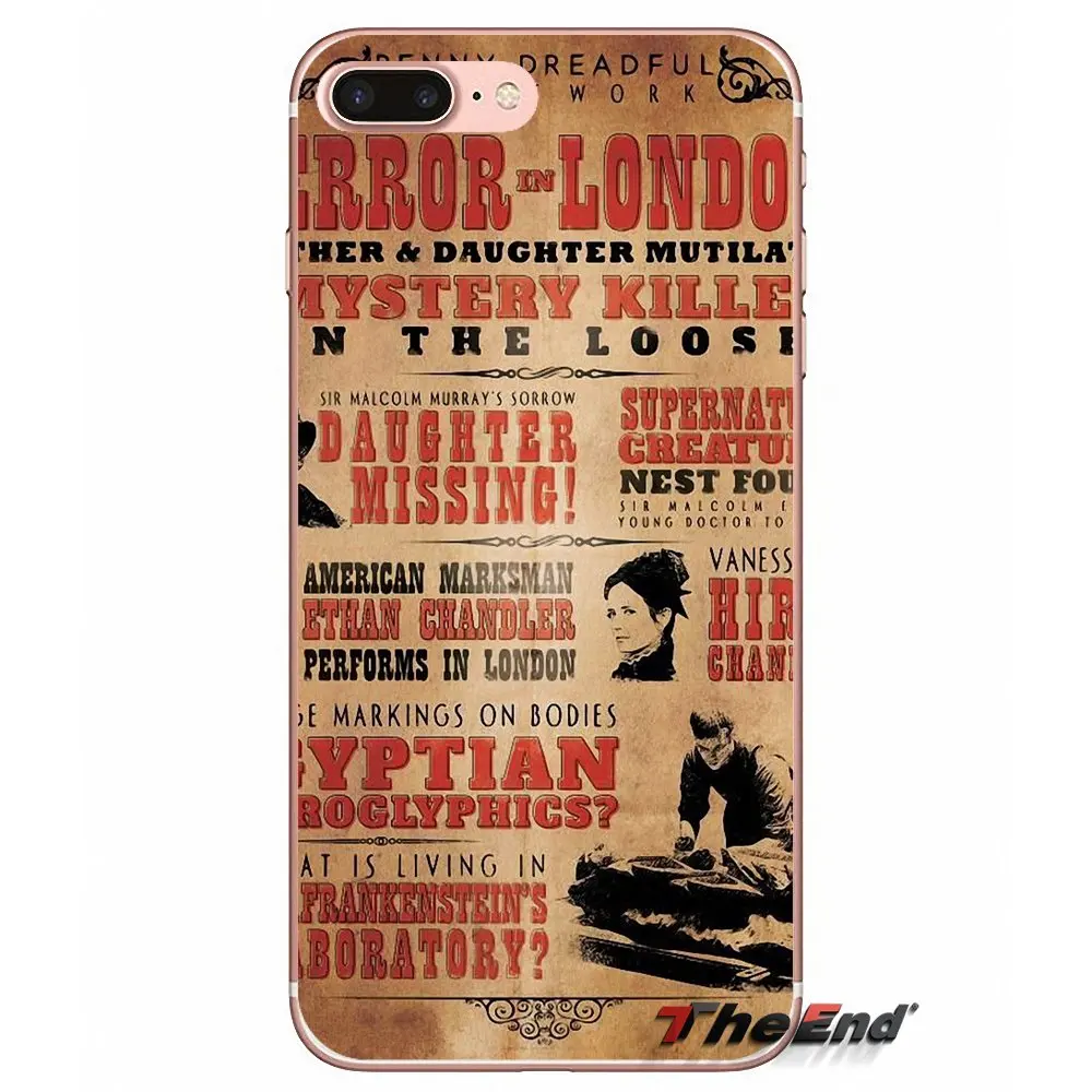 Для iPhone X 4 4S 5 5S 5C SE 6 6S 7 8 Plus Samsung Galaxy J1 J3 J5 J7 A3 A5 2016 2017 Penny Dreadful Horror Series American