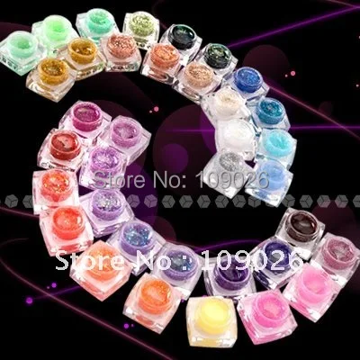 

36 MIX COLORS GLITTER UV BUILDER GEL NAIL ART Nails Free shipping