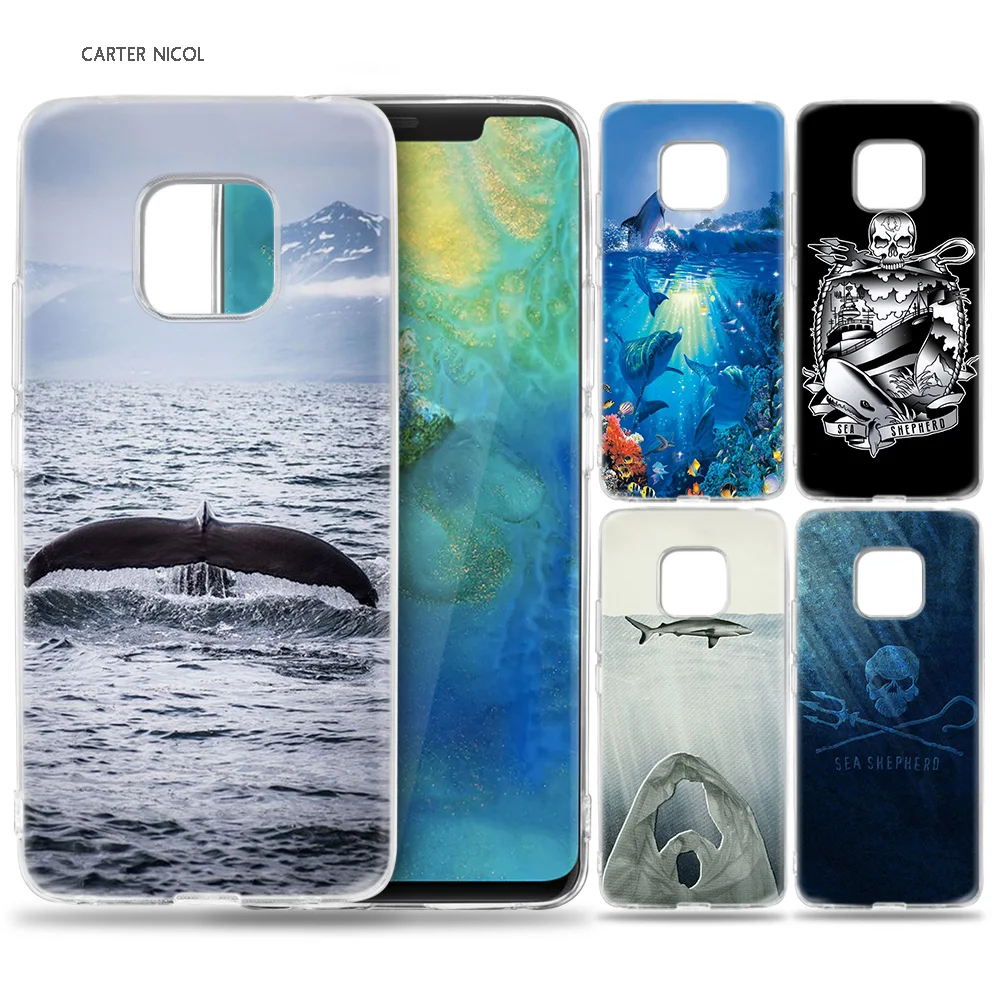 

Case for Huawei Mate 10 20 Pro P10 P20 P30 Honor 10 8X 8C 8A Lite P Smart Y6 Y7 2018 2019 V20 Sea Shepherd Whale Wars Anti Whali