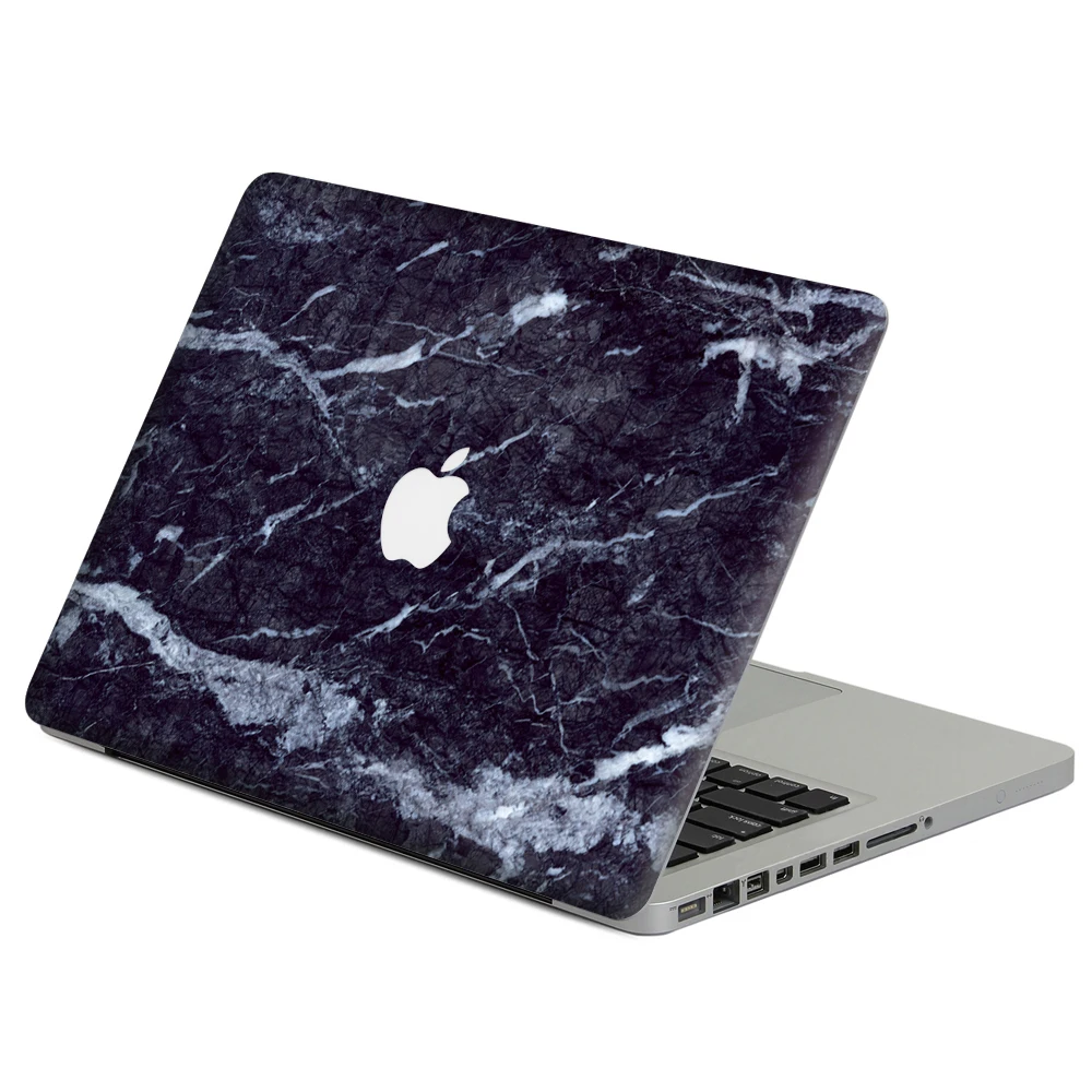 Темная разбитая мраморная наклейка для ноутбука, наклейка для MacBook Air Pro retina 1" 13" 1", виниловый чехол Mac, чехол для ноутбука, полное покрытие кожи