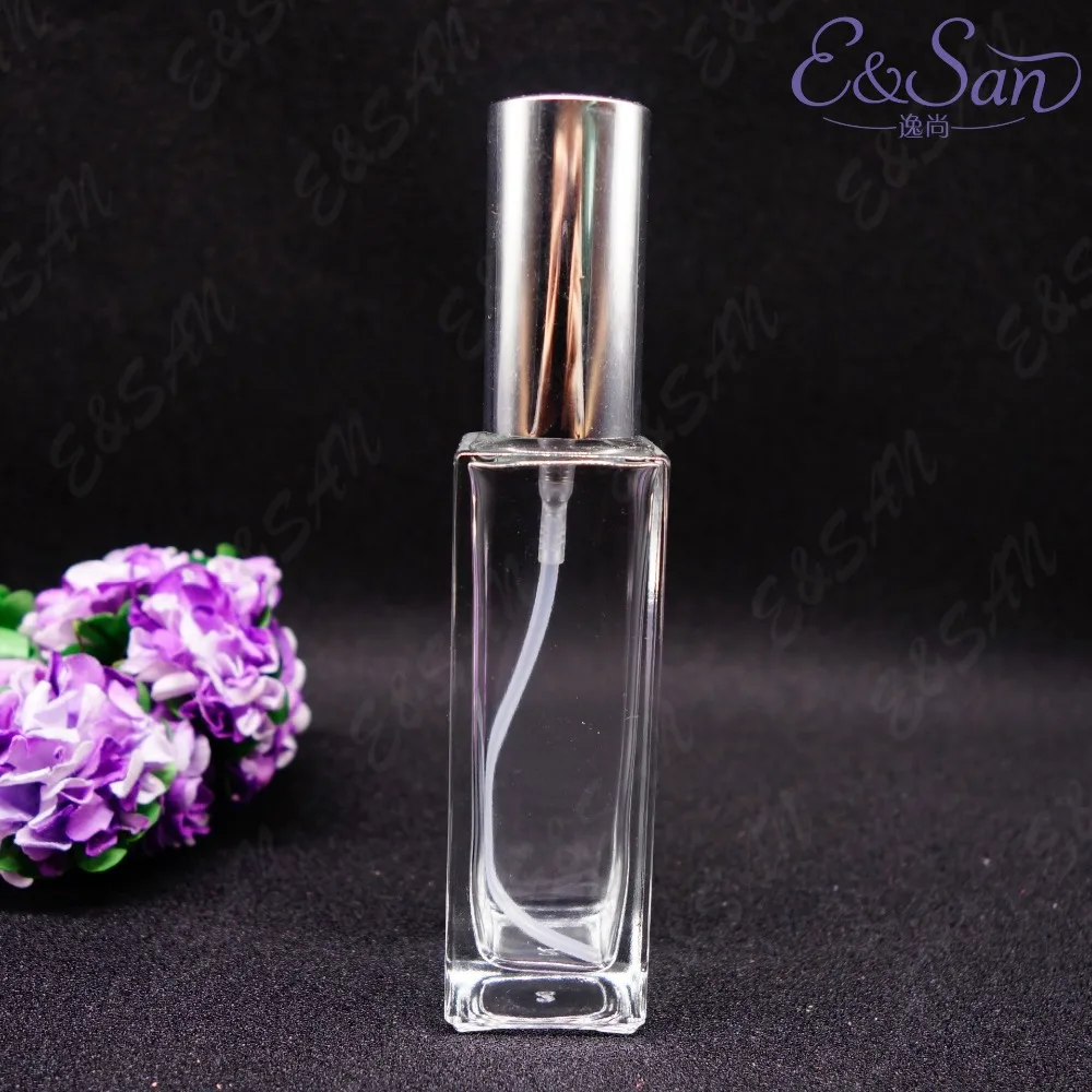 

100PCS/LOT Refillable FX412A-30ML Long Square Glass Perfume Spray Nozzle Packaging Cosmetics Bottle
