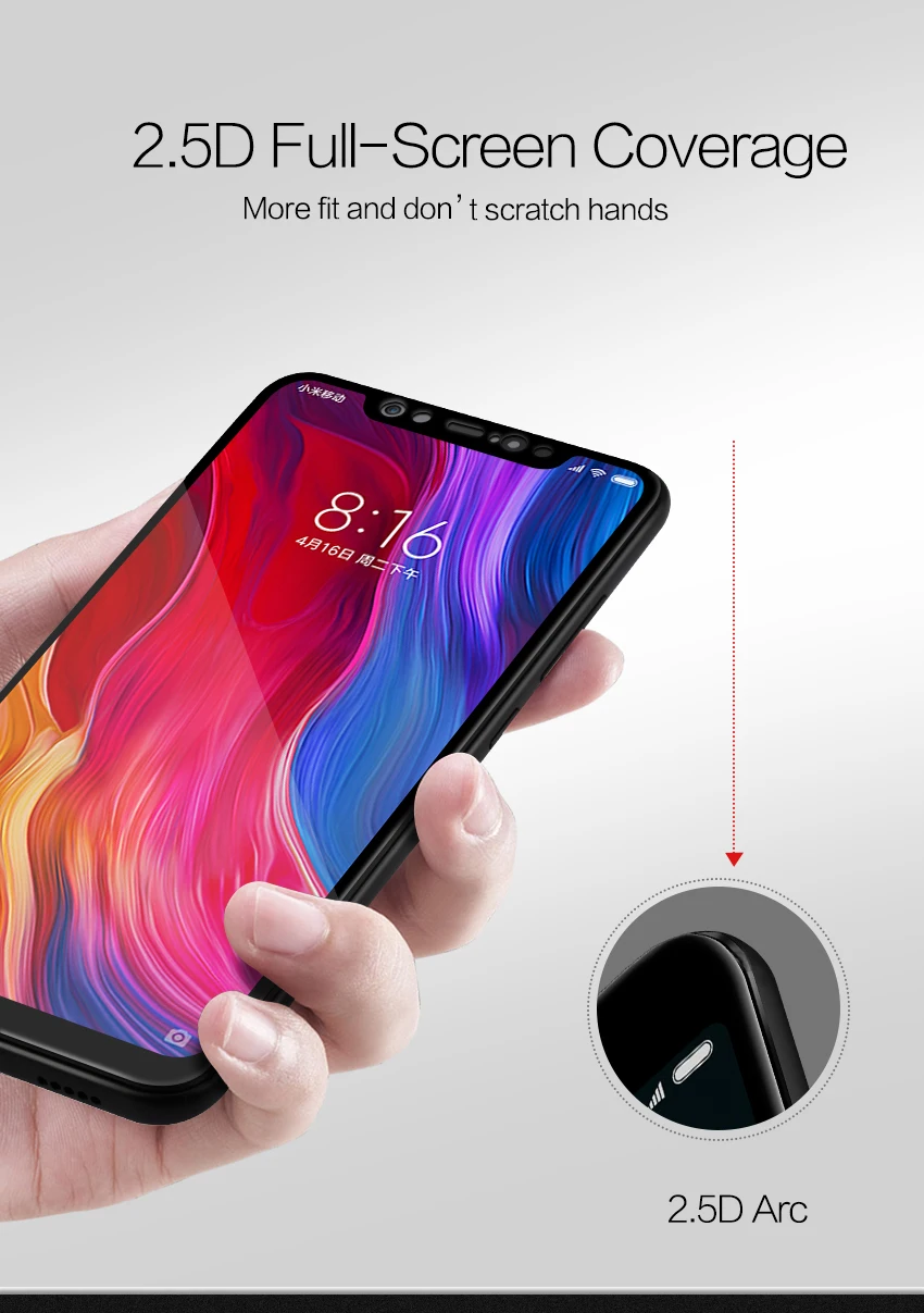 TCICPC для Xiaomi mi 8 mi 8 закаленное стекло 9H полное покрытие Нано покрытие Защитное стекло для Xiaomi mi 8 SE Защитная пленка для экрана