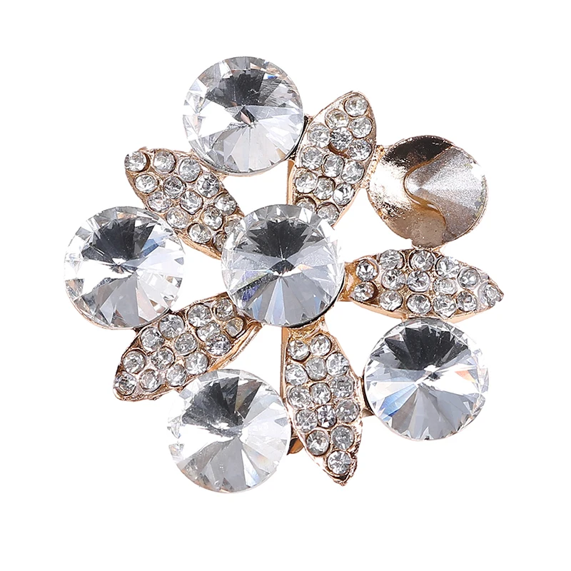 1PC Rhinestone Crystal Shoe Clips Elegant Women Bridal Prom Shoes Buckle Decor Acces Shoe Accessories