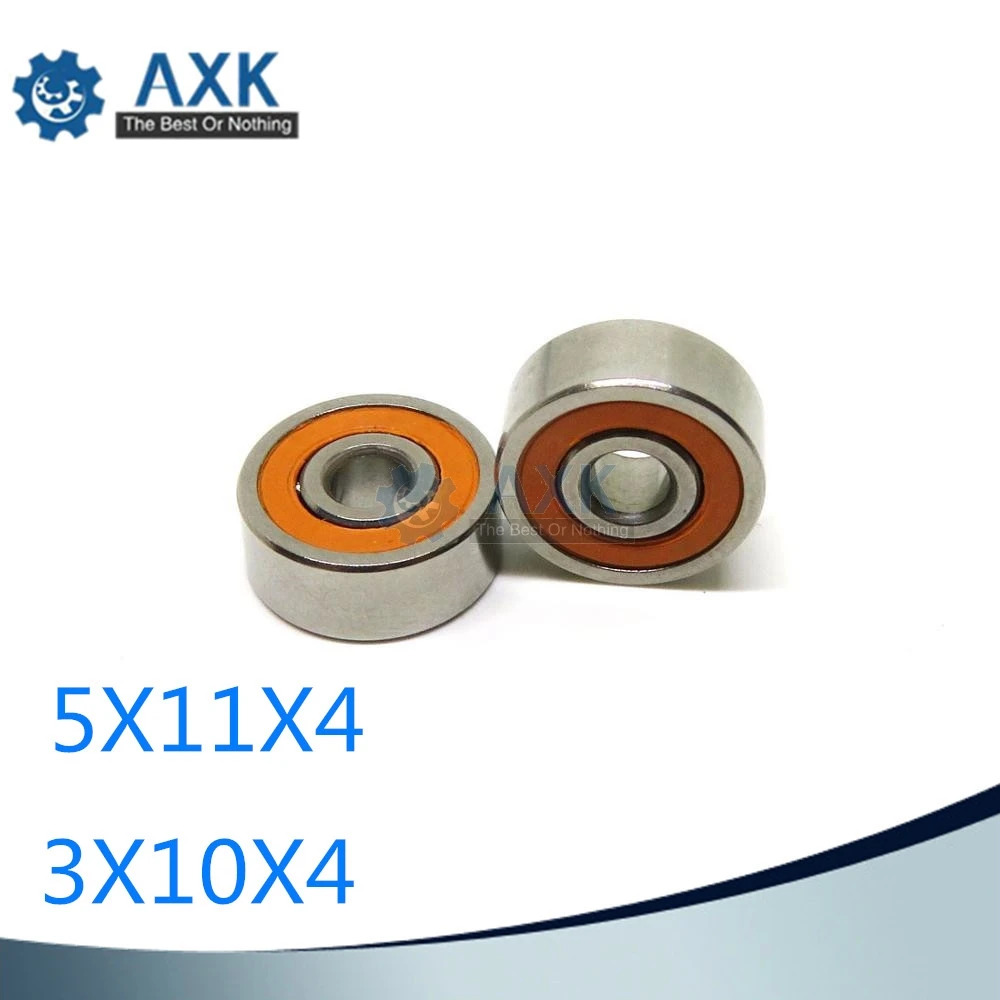 Hybrid Ceramic Bearings ABEC-7 Orange 3x10x4-Fits Abu/Shimano/etc Casting Reels 