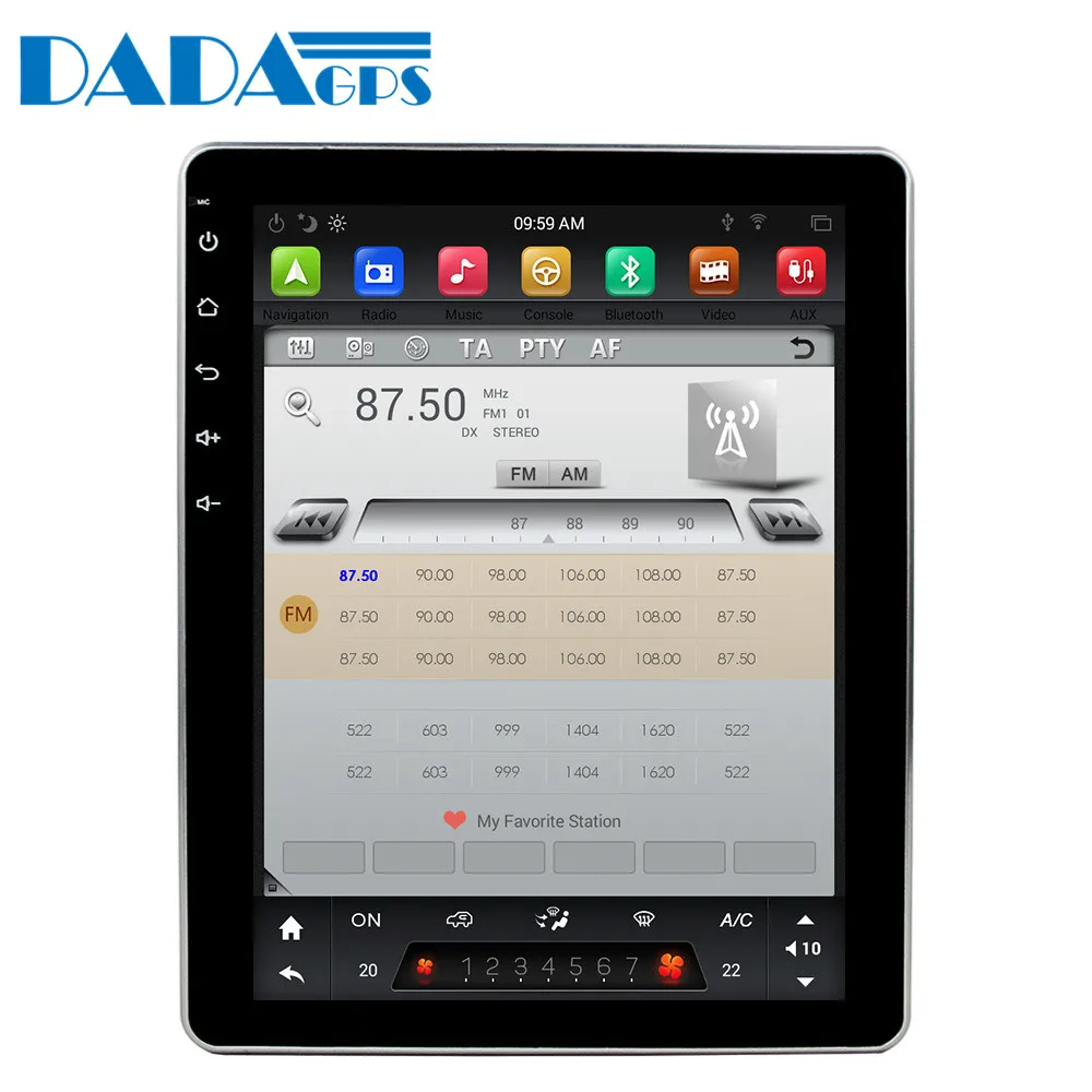 Clearance universal car multimedia radio Tesla style Android 8.1 4+32GB For Toyota / Nissan / Nissan / Hyundai GPS Navigation Head unit 17