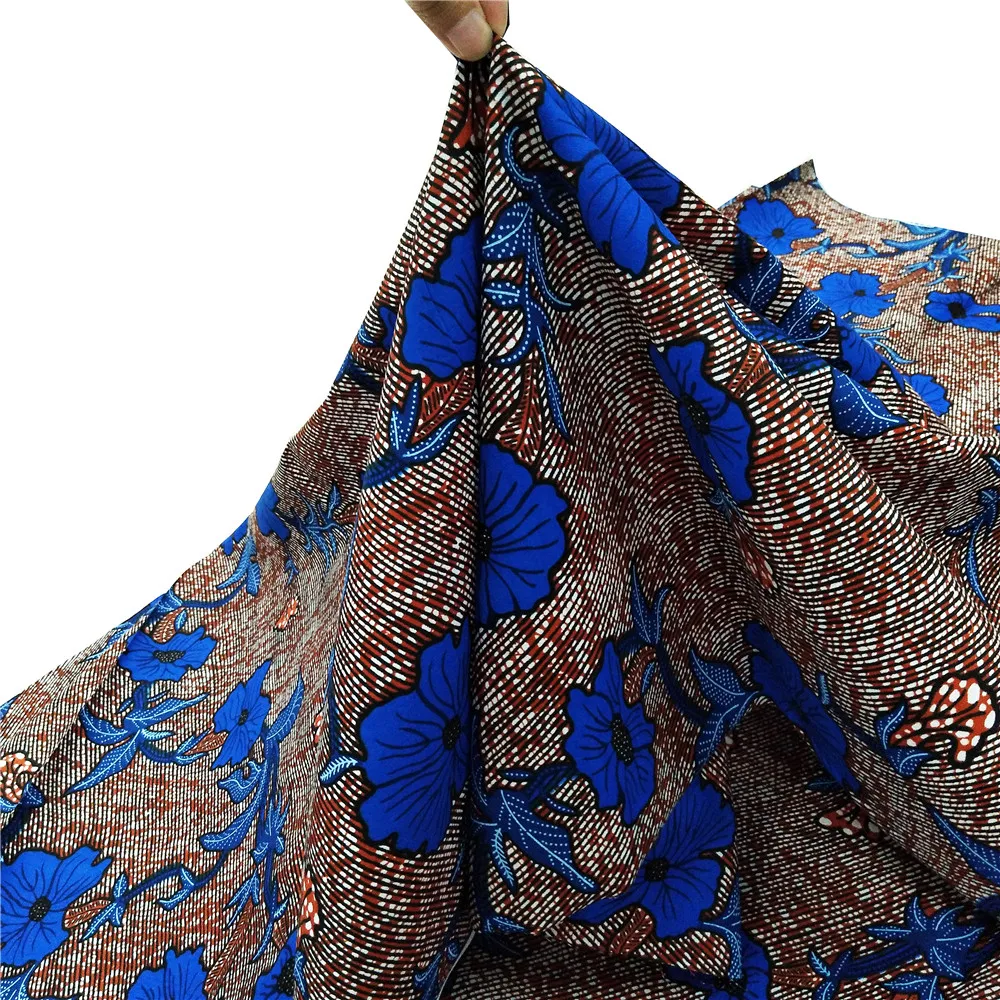 Голландский парафин Анкара Африканский Воск принты ткань последние постельное белье Чистый хлопок с рисунком узор 6 ярдов
