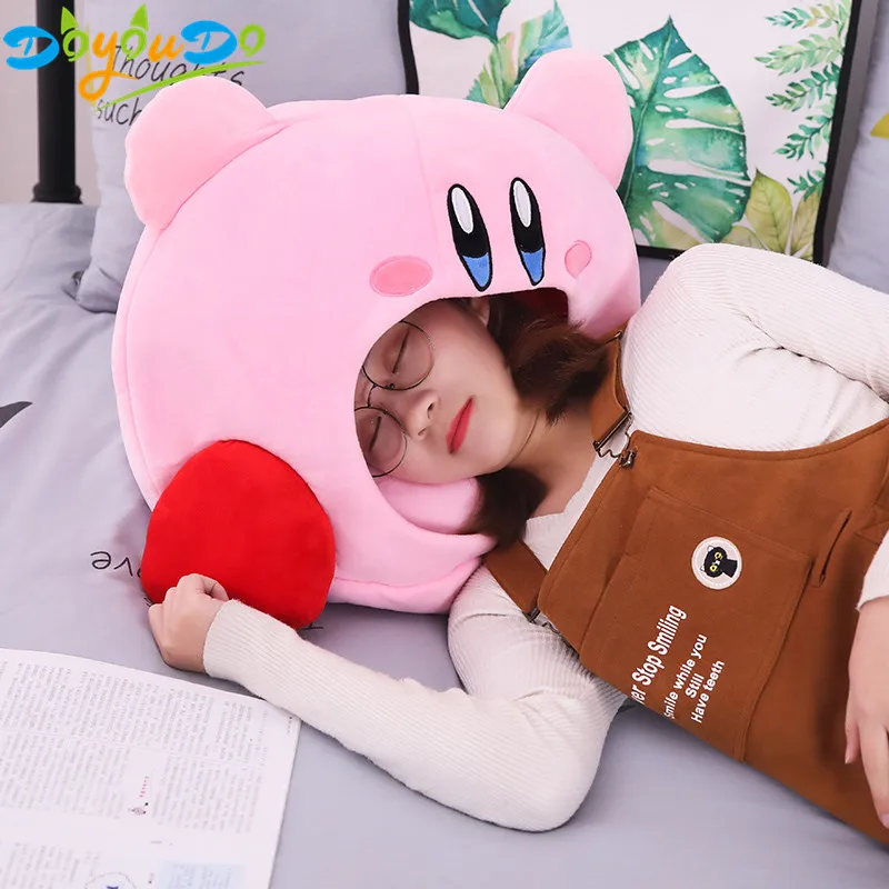 Super Kawaii Game Kirby Siesta Toe Box Plush Soft Sleep Pillow Cosplay Gifts Toy