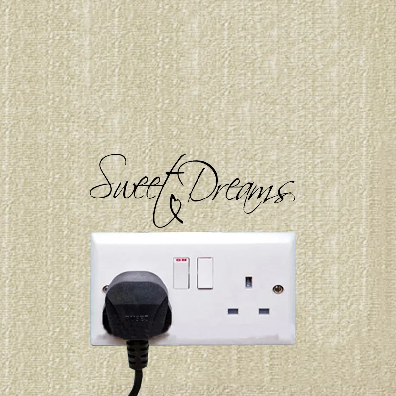 

Sweet Dreams Personality Vinyl Wall Decals Light Switch Stickers Decor A1014