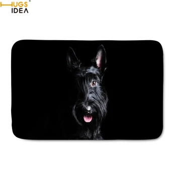 

HUGSIDEA Home Decor Door Carpets for Linving Room/Bedroom Cute 3D Animal Scottish Terrier Printing Doormats Entrance Indoor Rugs