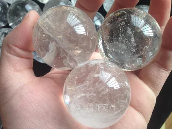 

3pcs Clear Quartz Crystals home decoration feng shui crystal ball hot sale