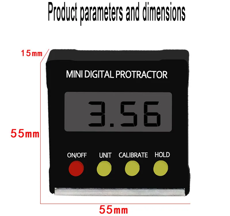 360 градусов Мини цифровой угломер транспортир магнитный электронный цифровой уровень коробка Инклинометр транспортир измерительные инструменты