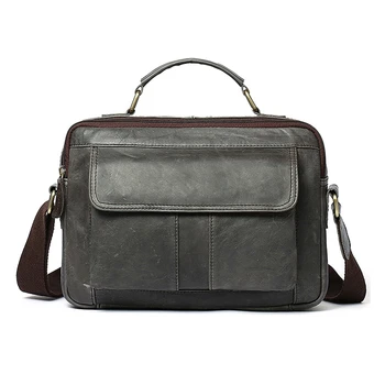 

Mva Fashion Casual Shoulder Bag Crossbody Bag Business Briefcase Zipper Handbag Gray