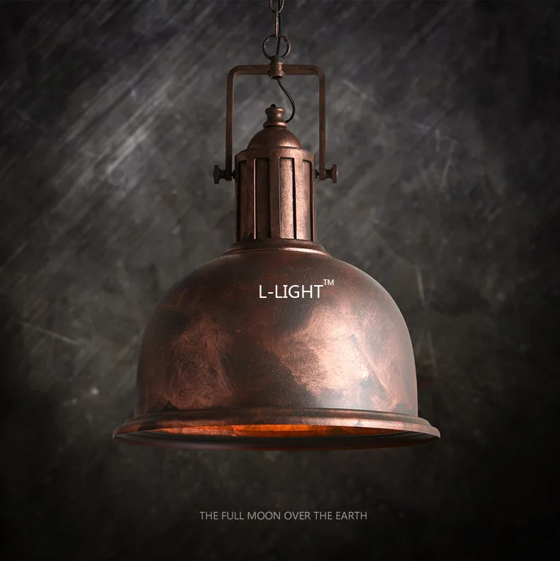 New Rustic vintage Iron Rust pendant light lamp bar restaurant 6