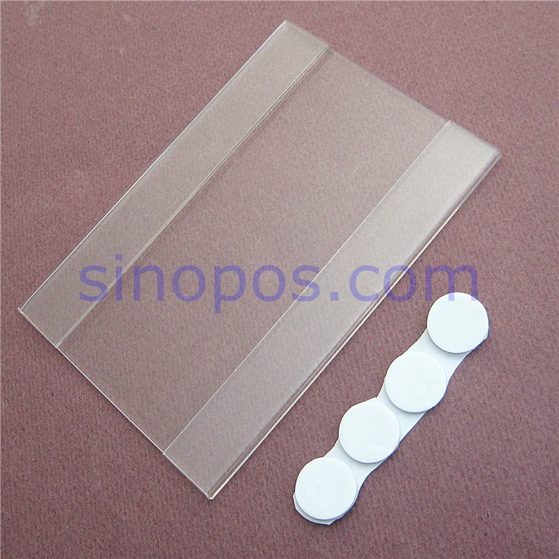 Самоклеящийся акриловый держатель для вывесок ценники стойка ID карты прозрачная