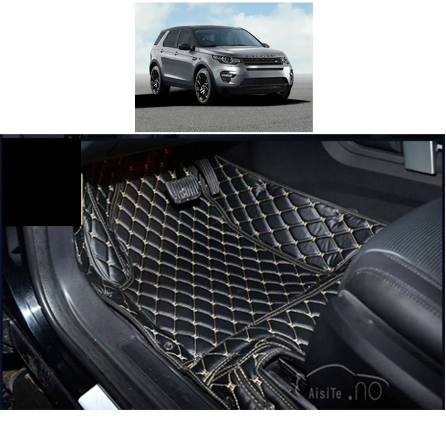 

lsrtw2017 leather car floor mat for land rover discovery sport 2014 2015 2016 2017 2018 2019 2020 rug carpet accessories