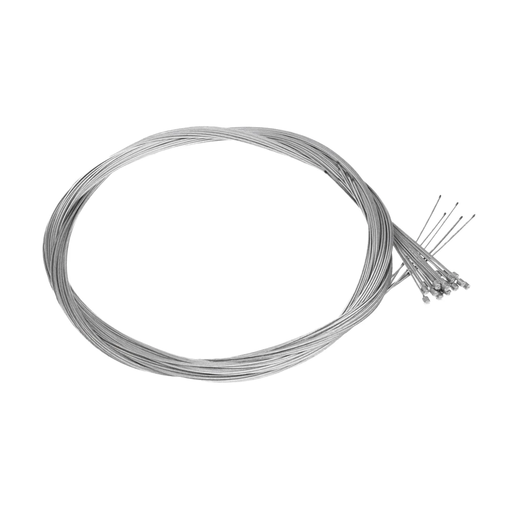 20Pcs Bike Inner Shift Cables Shifter Gear Speed Line Derailleur 2m x 1mm Bicicleta de cables de cambio interior