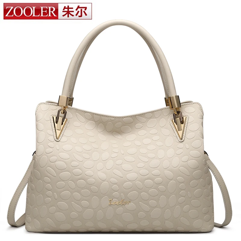 ZOOLER winter new real leather bags handbags women famous brands classic women leather shoulder bag simply