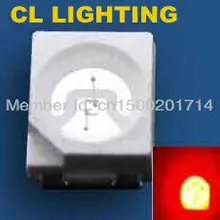 200 шт. Красный 3528 Светодиодный высокое brightbess с поверхностным монтажом светодиодный лазерный диод 1,7-2,2 V 625-630nm