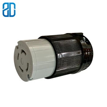 

US Nema L15-30R Anti-drop Industrial Female Groungding Locking Connector Socket 3Pole 4Wire Electrical Plug Power Cord 30A 250V
