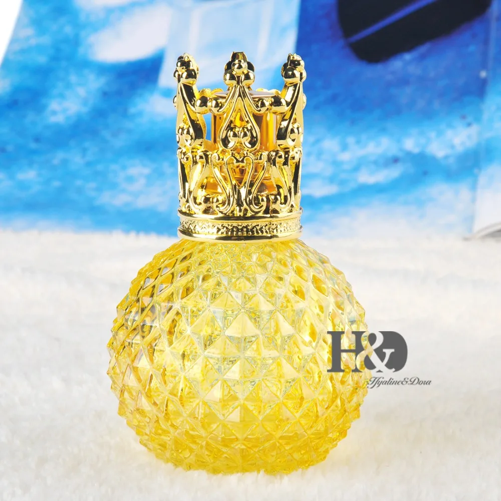 Пустой Желтый Многоразового флакон для духов с Золотой капсула бесплатная