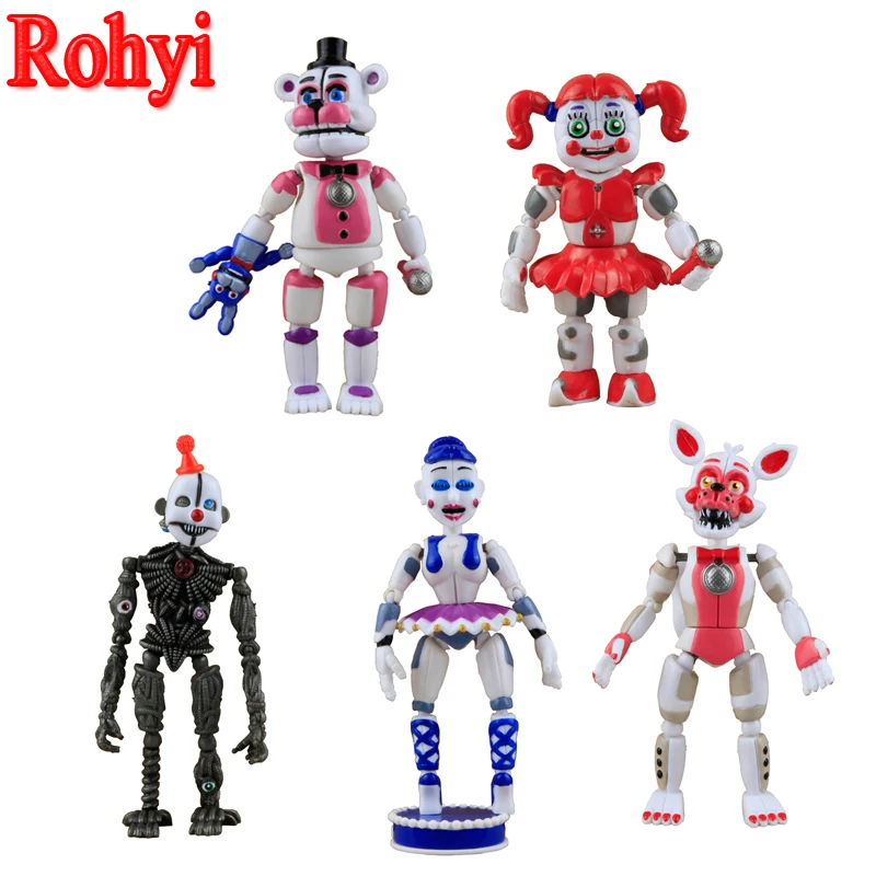 Rohyi второй издание 5 шт./компл. ПВХ сестра Five Nights At Freddy's пять ночей у Фредди