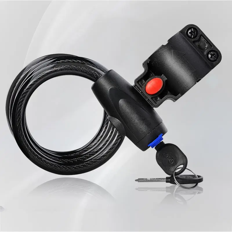 

Universal Bike Lock Anti-Theft With 2 Keys For Bicycle Motorcycle Security Lock 1m Steel Rope Cable FH99
