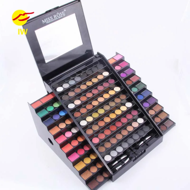 

MISS ROSE Professional 130 Colors Trapezoid Eyeshadow Palette Shimmer Eye Shadow Matte Makeup Kit Women Cosmetic Makeup Palette
