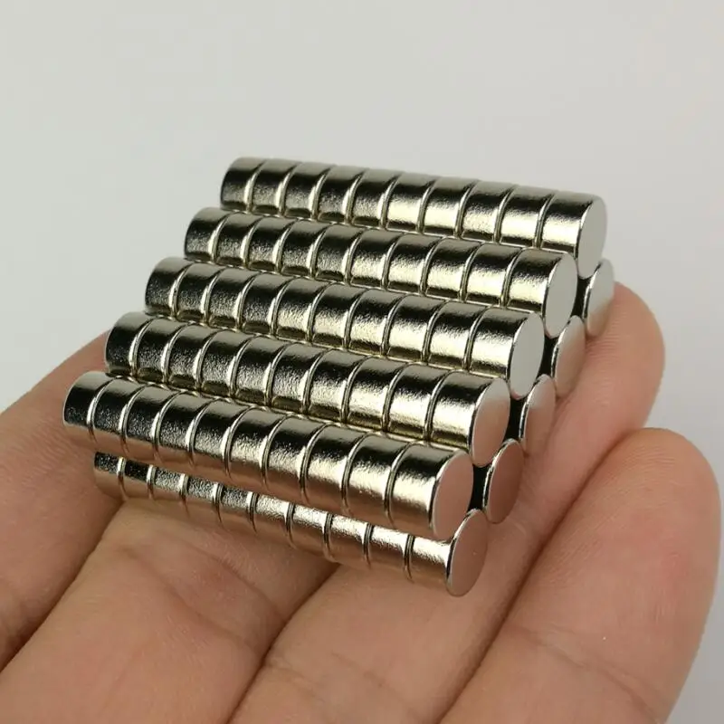 100pcs D8X4mm neodymium N38 with NiCuNi coating Super powerful