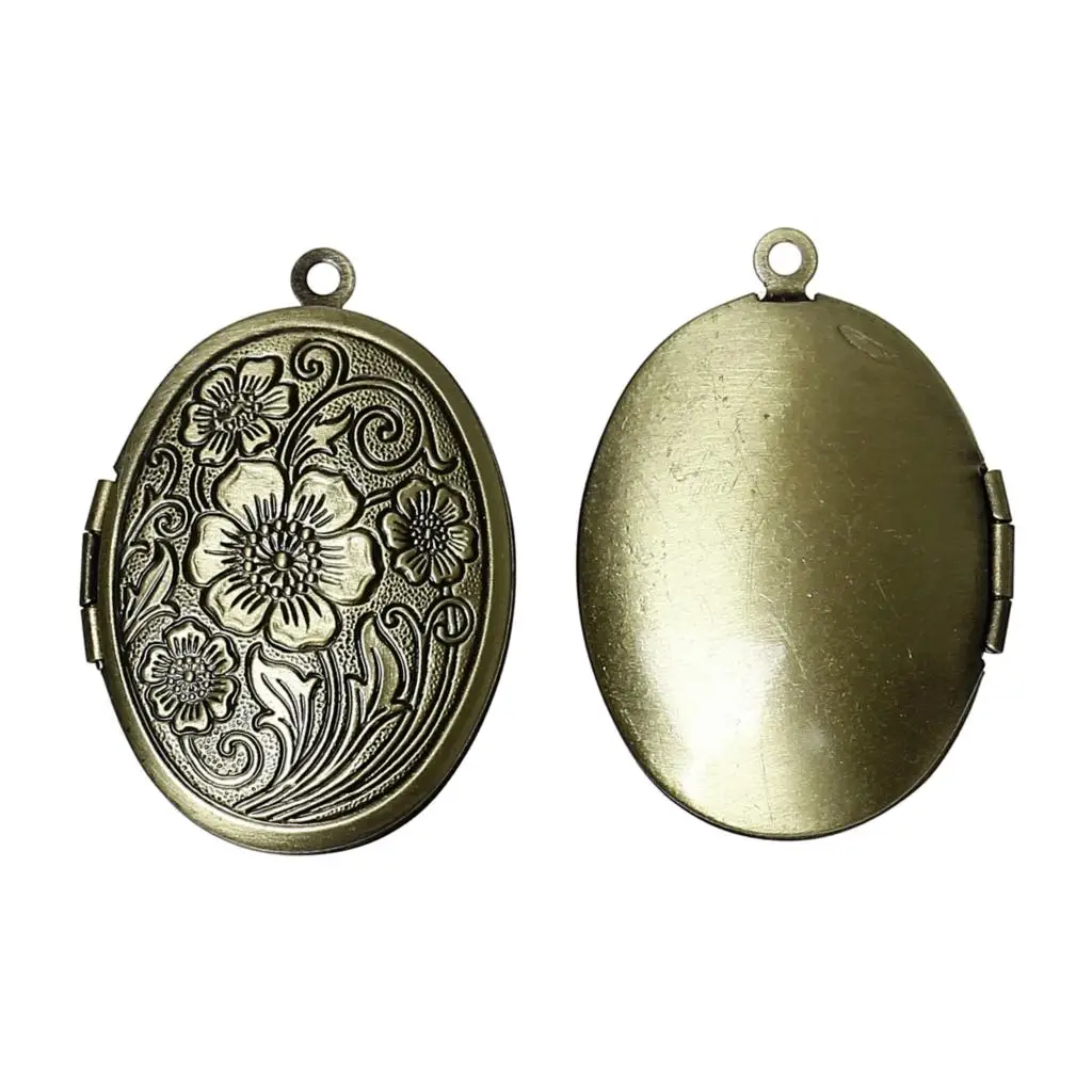 

Zinc metal alloy Charm Pendants Oval Antique Bronze Cabochon Settings(Fits 22.5mm x 16mm)3.3cm x 24mm ,1 Pc new