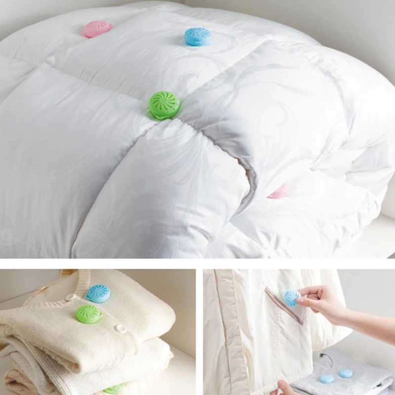 Fan type storage box with mothballs Naphthalene mothball natural