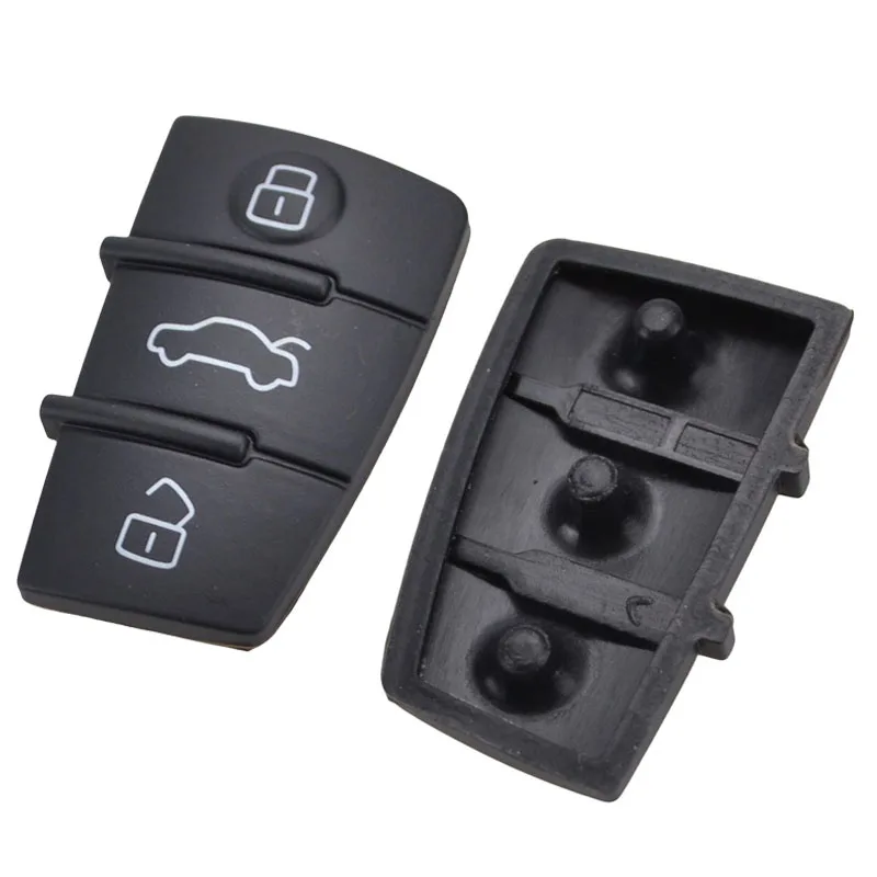 Дистанционный флип Брелок оболочка 3 кнопки резиновая накладка замена для AUDI A2 A3 S3 A4 A6 A6L A8 Q3 TT Quattro
