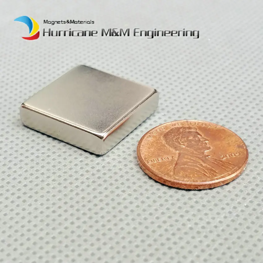 1 Pack N42 Block 20x20x5 Mm Ndfeb Neodymium Rare Earth