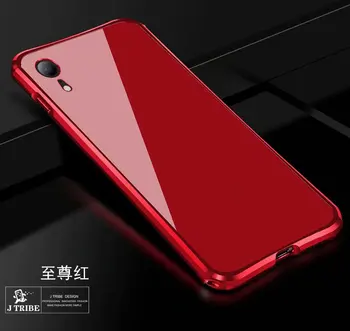 

Luxury Aluminum Metal frame Phone Case For iPhone XS MAX XR X Cases Ultra Thin smooth PC Cover For iPhone XS MAX 7 8 6s Plus X