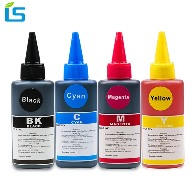 4 Color Universal 100ml Refill Dye Ink Kit for Epson for Canon for HP