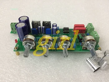 

Tone board HIFI pre stage fever, operational amplifier OPA2604 front TL072 tone finished plate