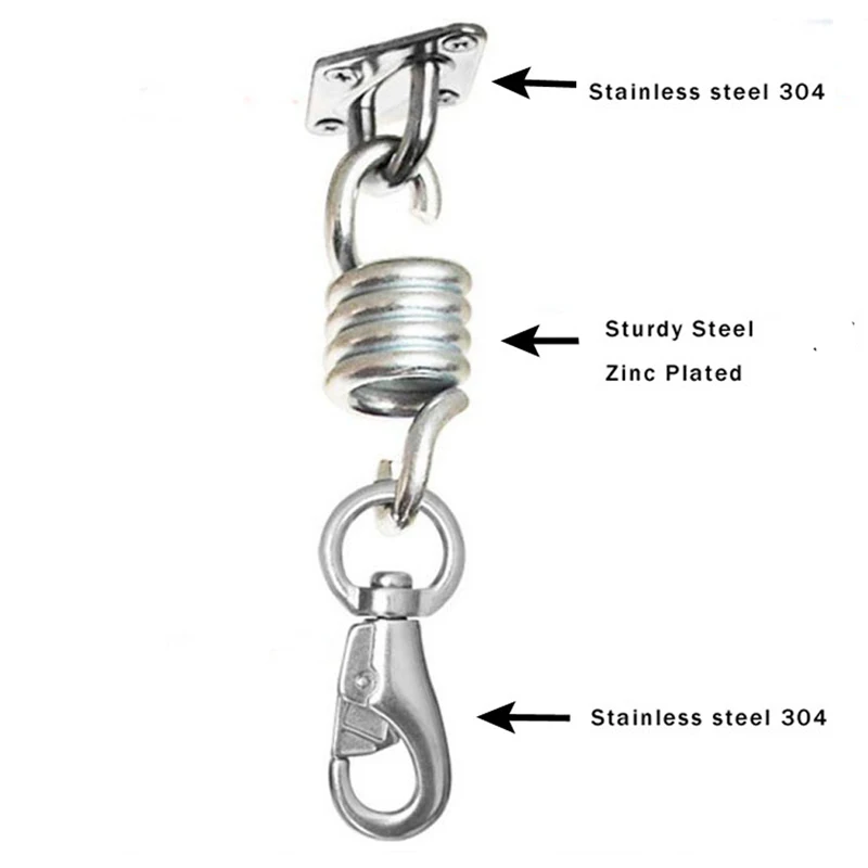 30KN Safety Rotational Device Hanging Tree Swing Swivel Aerial Dance Hammock Rope Climbing Connector Swing Accessories 4