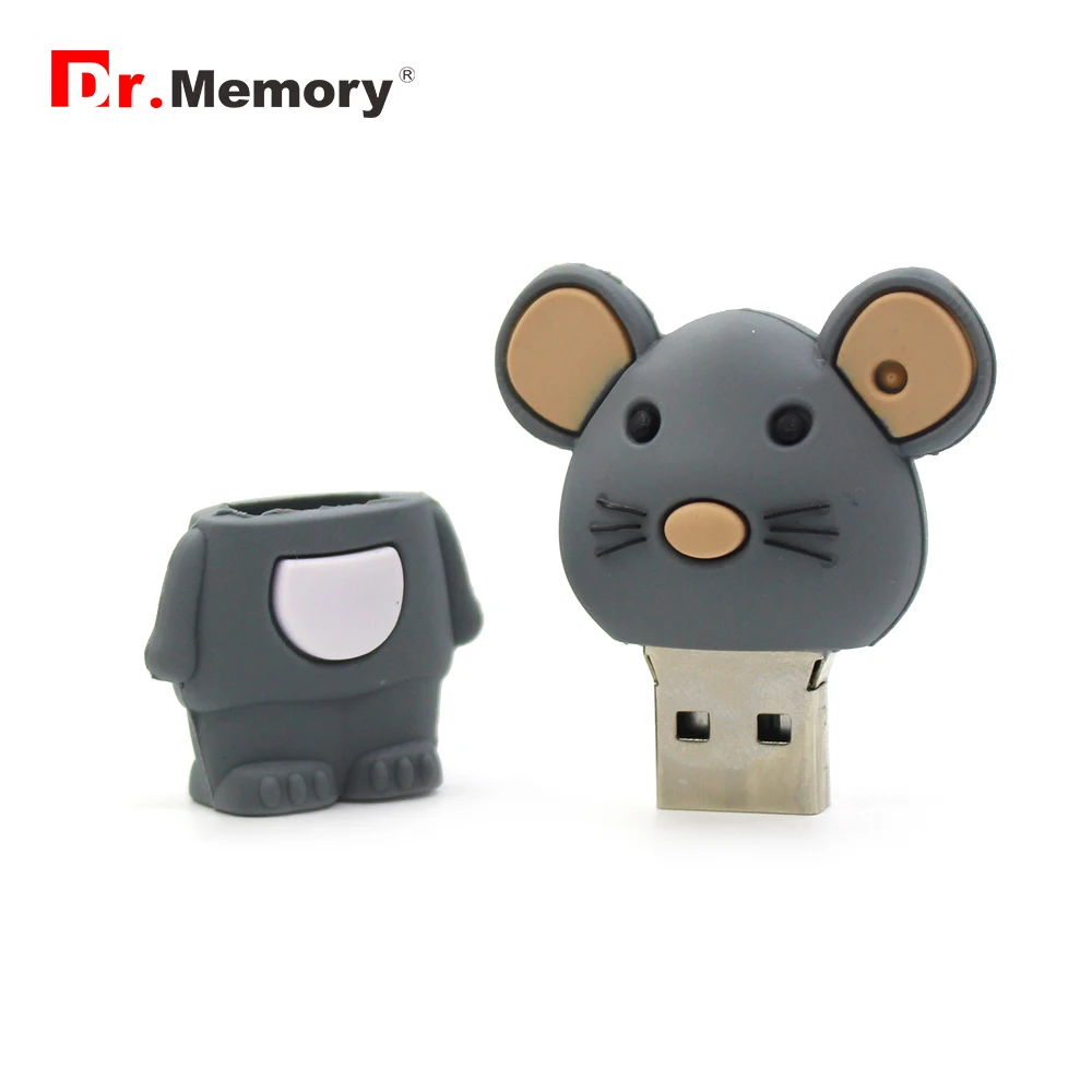 Подарок+ Китайский Зодиак Usb флеш-накопитель животные 64 Гб ручка-накопитель мышь/кролик/лошадь/обезьяна Флешка реальная емкость карта памяти